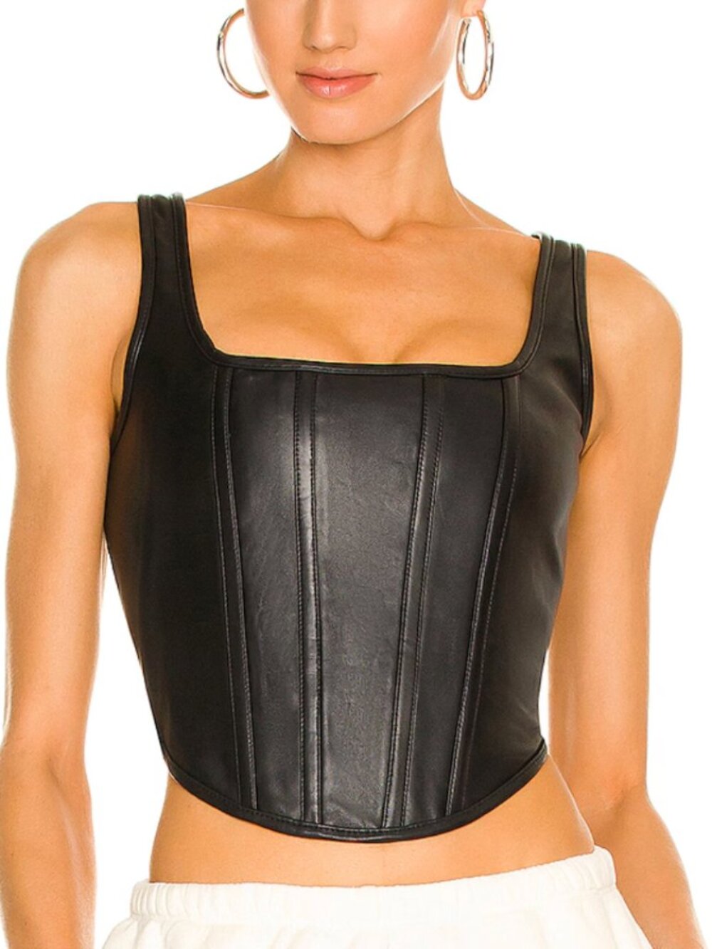 Genuine Leather Ena Pelly Bustier (XS-SMALL)